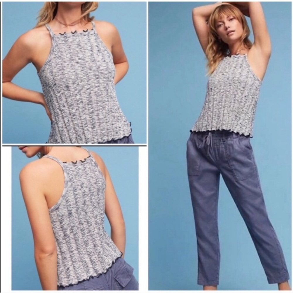 Anthropologie Akemi + Kin Kaden Ribbed Tank Top size Medium